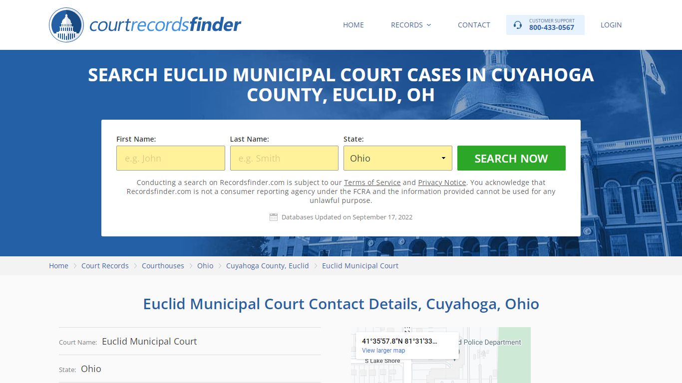 Euclid Municipal Court Case Search - Cuyahoga County, OH - RecordsFinder